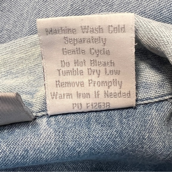 Vintage 80s Blair Light Denim Washed Zip Up Baggy Streetwear Denim Jacket Medium - Picture 7 of 13